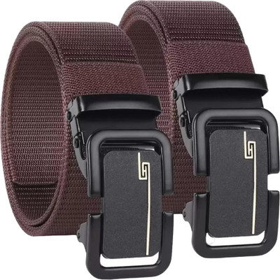 Niddleman Fashion India Men Evening, Formal, Party Black Nylon Belt