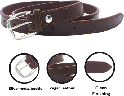 Niddleman Women Evening, Casual, Party Brown Artificial Leather Belt