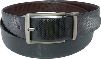 NUKAICHAU Men Formal, Casual, Evening, Party Black, Brown Artificial Leather, Texas Leatherite Reversible Belt