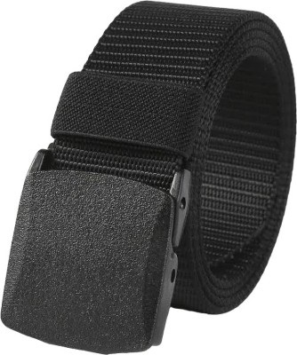 Niddleman Fashion India Men & Women Casual, Evening Black Nylon Belt