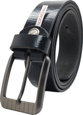 NUKAICHAU Boys Formal, Casual, Evening, Party Black Genuine Leather Belt