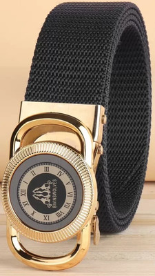 Men Black Nylon Belt