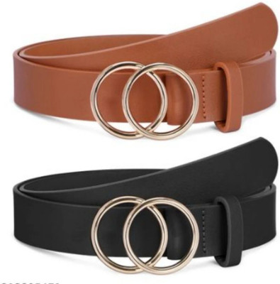 Hapani Fashion Women Casual, Evening, Formal, Party Black, Brown Genuine Leather Belt