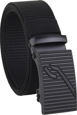 SunShopping Men Casual Black Nylon Belt