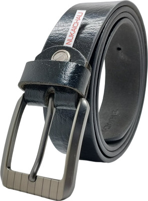 NUKAICHAU Boys Formal, Casual, Evening, Party Black Genuine Leather Belt