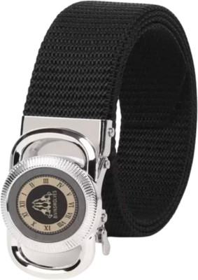 Artisanwear Men Casual Black Nylon Belt