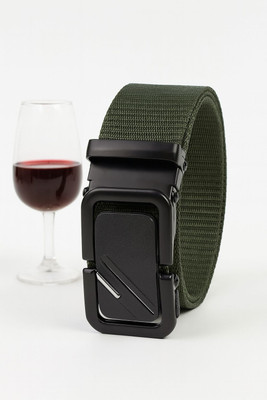 PROVOGUE Men Casual, Evening, Formal, Party Beige Nylon Belt