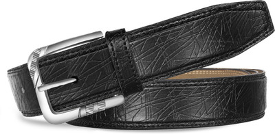 WEVYAG Men Evening, Party, Formal, Casual Black Artificial Leather Belt