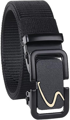 Men Black Nylon Belt