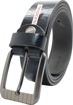 NUKAICHAU Boys Formal, Casual, Evening, Party Black Genuine Leather Belt