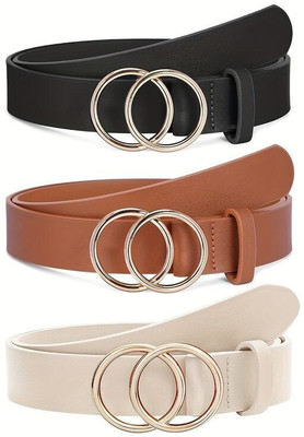 Hapani Fashion Women Black, Brown, White Genuine Leather Belt