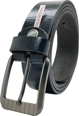 NUKAICHAU Boys & Girls Formal, Casual, Evening, Party Black Genuine Leather Belt