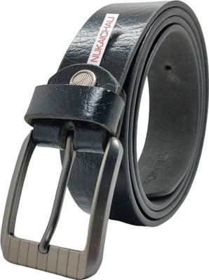 NUKAICHAU Boys Formal, Casual, Evening, Party Black Genuine Leather Belt