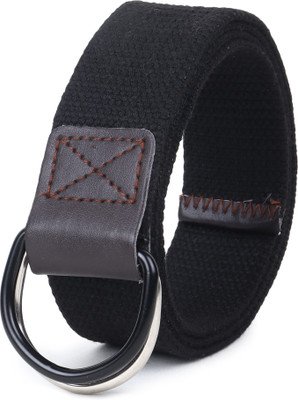 LOOPA Men Casual, Evening, Party Black Nylon Belt