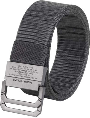 LOBATA LIFESTYLE Men Casual Grey, Black Nylon Belt