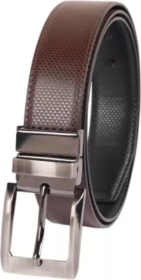 Niddleman Men Casual, Evening, Party Black, Brown Genuine Leather Reversible Belt