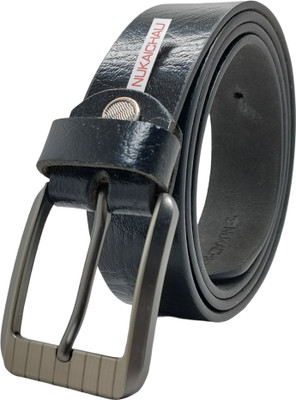 NUKAICHAU Men & Women Formal, Casual, Evening, Party Black Genuine Leather Belt