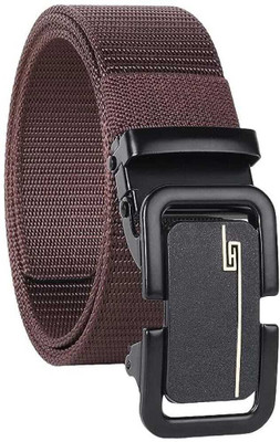 Flipcon Men Casual Brown Nylon Belt