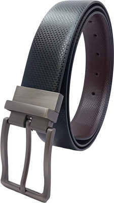 NUKAICHAU Men Formal, Casual, Evening, Party Black, Brown Artificial Leather, Texas Leatherite Reversible Belt