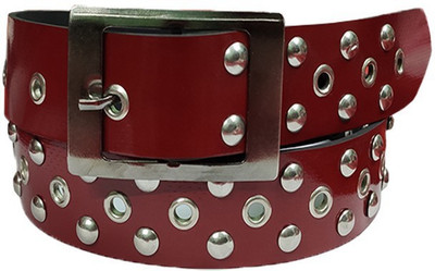 Sulit Men & Women Red Artificial Leather Belt