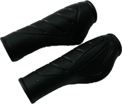 ShreNik Bicycle Handlebar Grip Set Non Toxic Soft Rubber Anti-slip MTB/CITY Cycles Bicycle Handle Grip(12.5 cm)