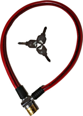 Salveen red cable lock Cycle Lock