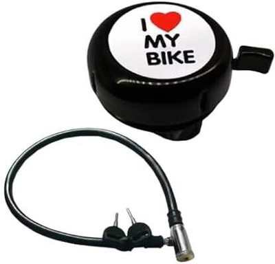FCC RACING Bicycle Bell And Lock Set Cycle Lock