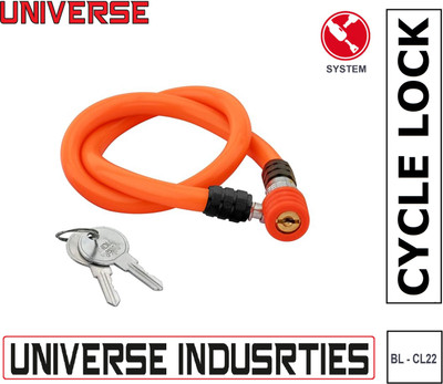 Universe Multipurpose Stylish 22inch Lock MADE IN INDIA Cycle Lock