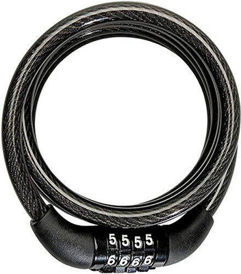 FITDEX 4 Digit Code Combination Lock Steel Wire Cable Cycle Lock