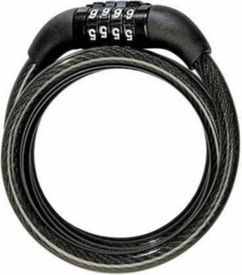 FITDEX Strong Multipurpose 4 Digit Code Combination Cable Spiral Bicycle Lock Cycle Lock