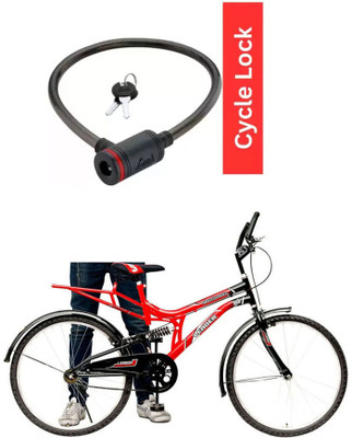 E-Shoppe Cycle Multipurpose Cable Lock For Leader Mountain Bike 26T IBC RS Cycle Lock