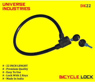 Universe High Class Bicycle Lock With 2 Key Cycle Lock