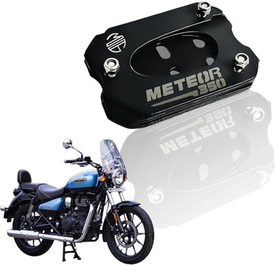 Moto Genius Premium SS Side Stand Extender Base for Bike Bike Crash Guard(Royal Enfield)