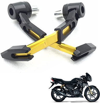 Generox CNC Brake Clutch Lever Guard For Apache RTR 180GX-Golden-Lever Guard-016 Bike Crash Guard(TVS)