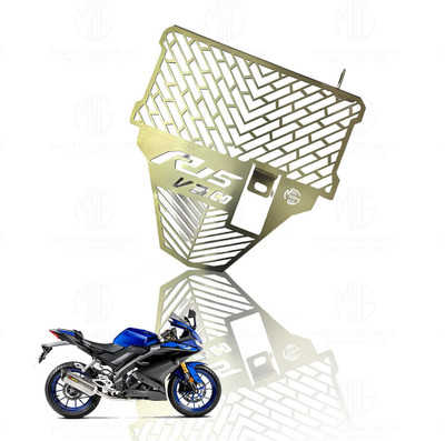 Moto Genius Durable Stainless Steel Radiator Guard for R15 V3 | Motorcycle Protection Bike Radiator Guard(Yamaha)