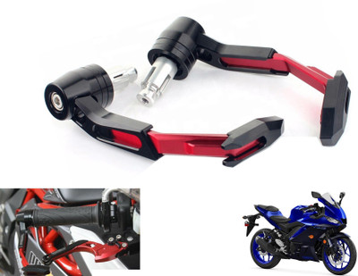 Generox CNC Aluminium Lever Guard Red For YZF R3GN-Red-LG-2457 Bike Crash Guard(Yamaha)