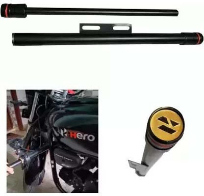 eXarioGadget STYLISH HEAVY Quality SINGLE ROD OPEN LEG GUARD FOR SPLENDOR Bike Crash Guard(Hero)