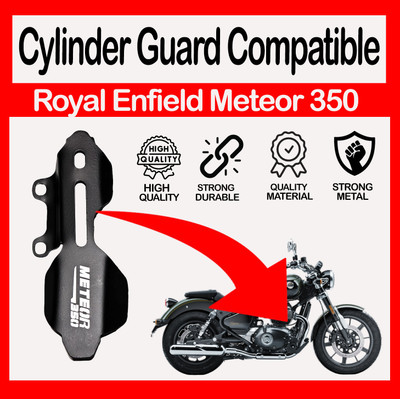 ASRYD Premium Rear Master Cylinder Guard Compatible with Royal Enfield Meteor 350 Bike Crash Guard(Royal Enfield)