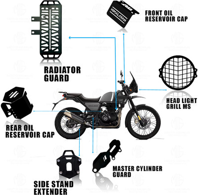 Moto Genius Himalayan Motorbike Accessories Kit Bike Crash Guard(Royal Enfield)