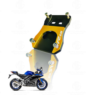 Moto Genius Side Stand Extender for R15 V3 | Heavy Duty Parking Support & Stability (Yellow) Bike Crash Guard(Yamaha)