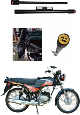 E-Shoppe NEW STYLISH HEAVY SINGLE ROD OPEN LEG GUARD FOR Samurai Bike Crash Guard(Suzuki)