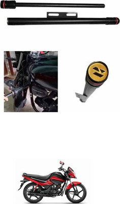 E-Shoppe NEW STYLISH HEAVY SINGLE ROD OPEN LEG GUARD FOR Splendor I Smart Bike Crash Guard(Hero)