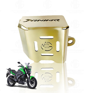 Moto Genius Stainless Steel Rear Brake Oil Container Guard for Dominar 200 & 400 Bike Crash Guard