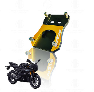 Moto Genius Heavy Duty Side Stand Extender for R15 V4 | Parking Support (Yellow) Bike Crash Guard(Yamaha)