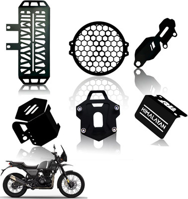 Moto Genius Himalayan Accessory Kit | Honey Grill, Guard, Stand & Caps (6 Pcs) Bike Crash Guard(Royal Enfield)