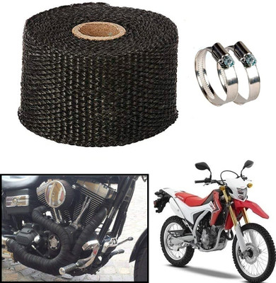 AMIRIDE BLACK SILENCER WRAP FOR CB Unicorn 150 Bike Exhaust Heat Shield