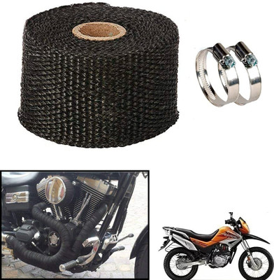 AMIRIDE BLACK SILENCER WRAP FOR Royal Enfield Thunderbird 500 Bike Exhaust Heat Shield