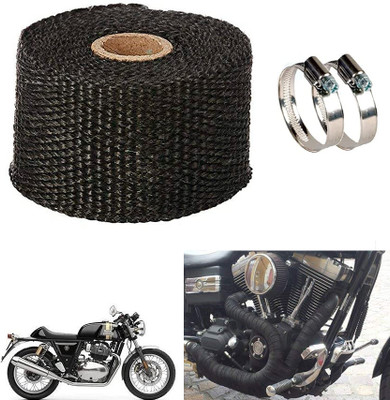 AMIRIDE BLACK SILENCER WRAP FOR Royal Enfield Continental GT 650 Bike Exhaust Heat Shield