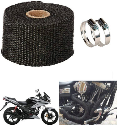 AMIRIDE BLACK SILENCER WRAP FOR honda CBF Stunner Bike Exhaust Heat Shield