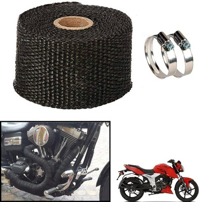 AMIRIDE BLACK SILENCER WRAP FOR Honda Unicorn Dazzler Bike Exhaust Heat Shield